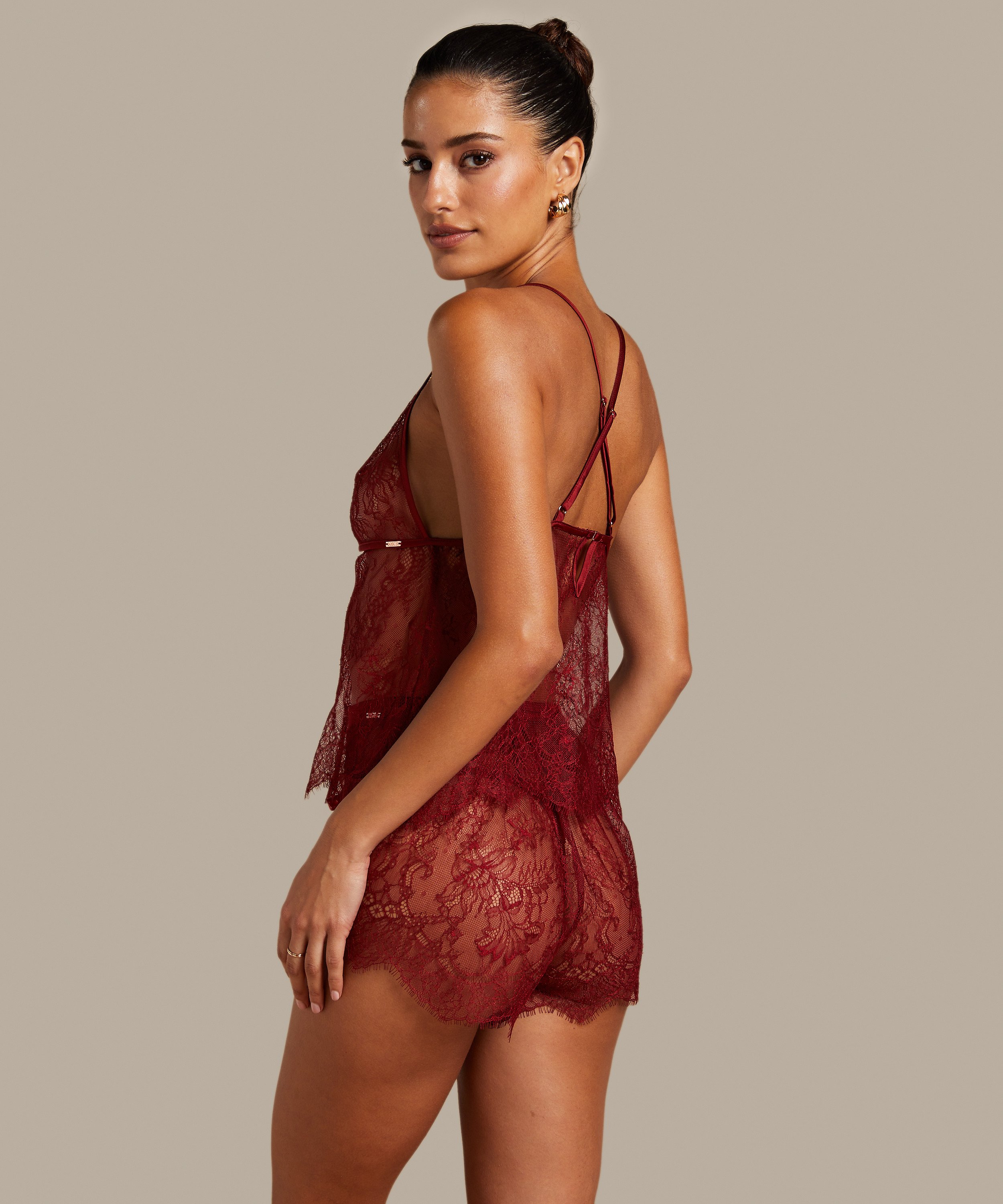 Cami Lace Delphine, Czerwony, main