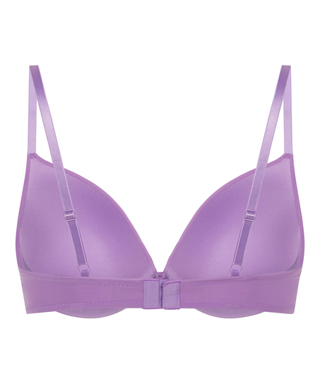 ﻿Biustonosz usztywniany z fiszbinami Plunge, Fioletowy