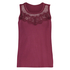 Jersey Lace Top, Czerwony