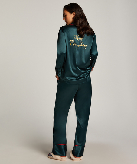 Spodnie z satyny, R&oacute;żowy