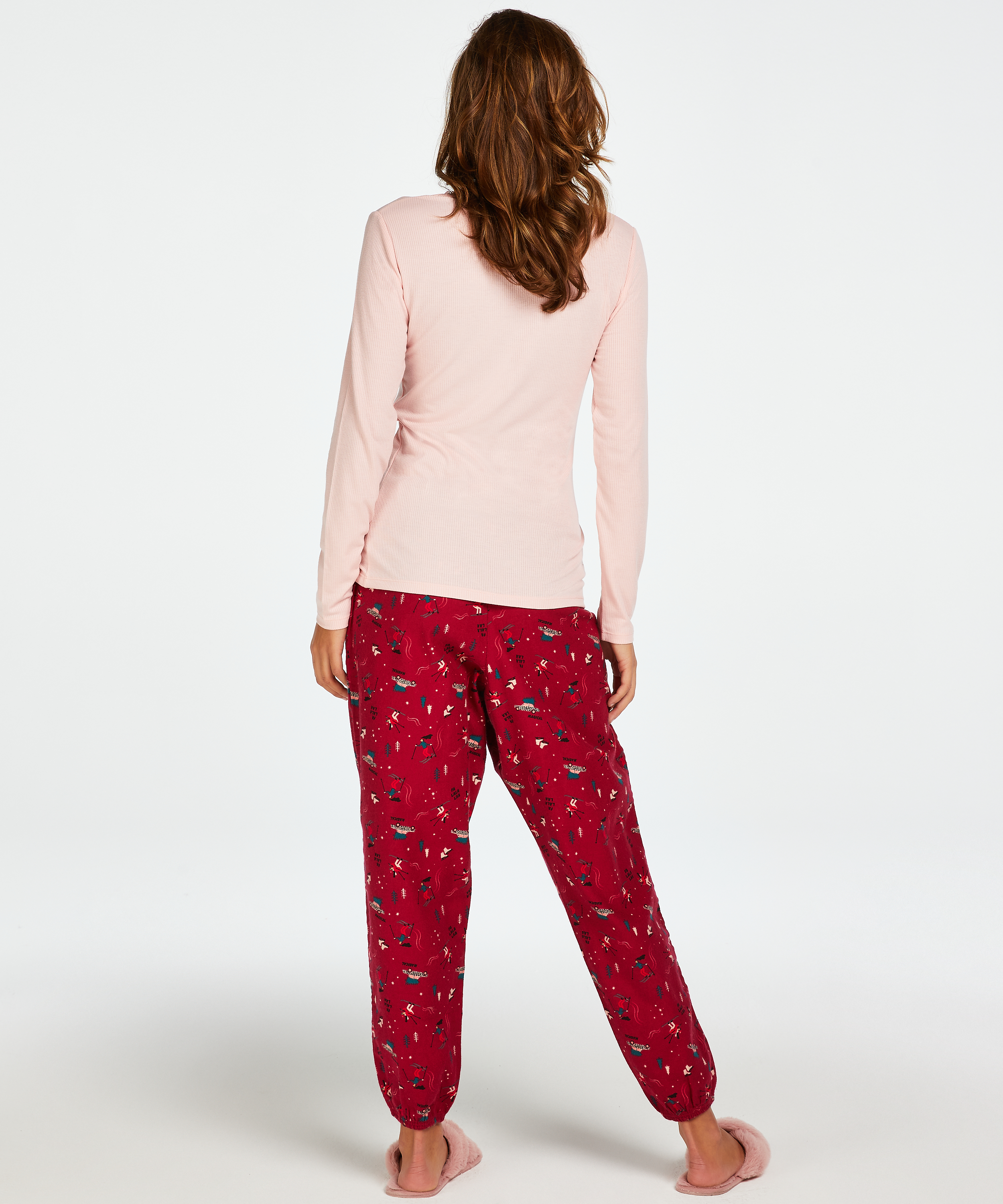 Petite Twill Pyjama pants, Czerwony, main