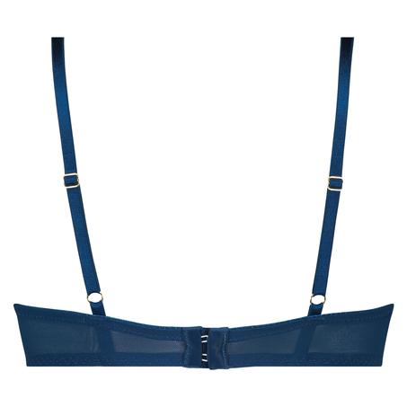 Louise padded underwired maximizer bra, Niebieski