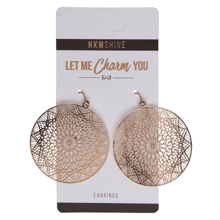 Filigree Earrings, Ż&oacute;łty