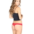 Thong invisible scalloped, Czerwony