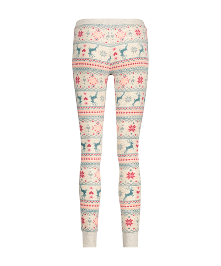 Micro Fleece Leggings, Beżowy