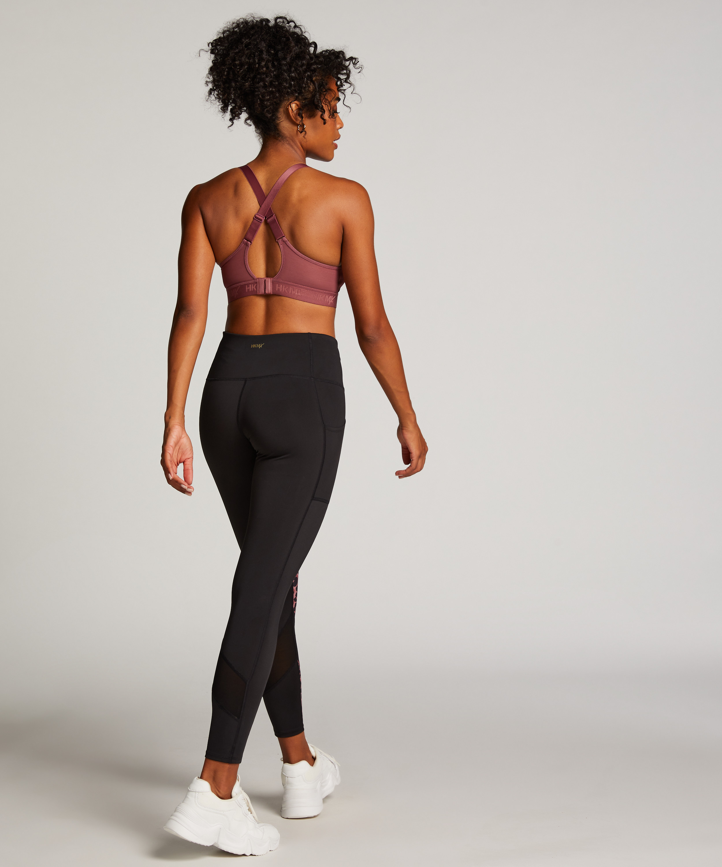 Legginsy z wysokim stanem HKMX Oh My Squat, R&oacute;żowy, main