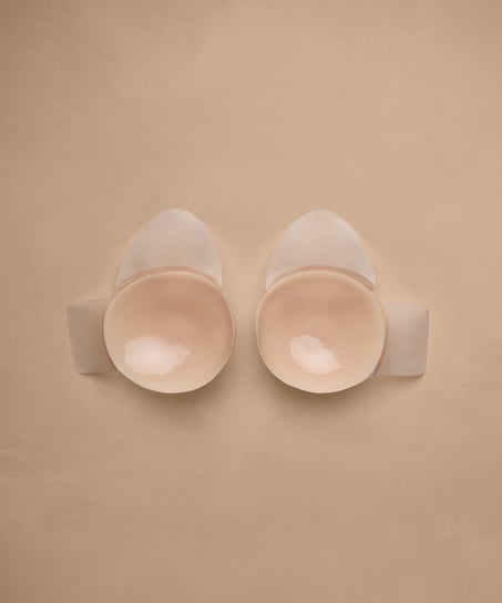 Przyklejane miseczki unoszące biust, Beżowy