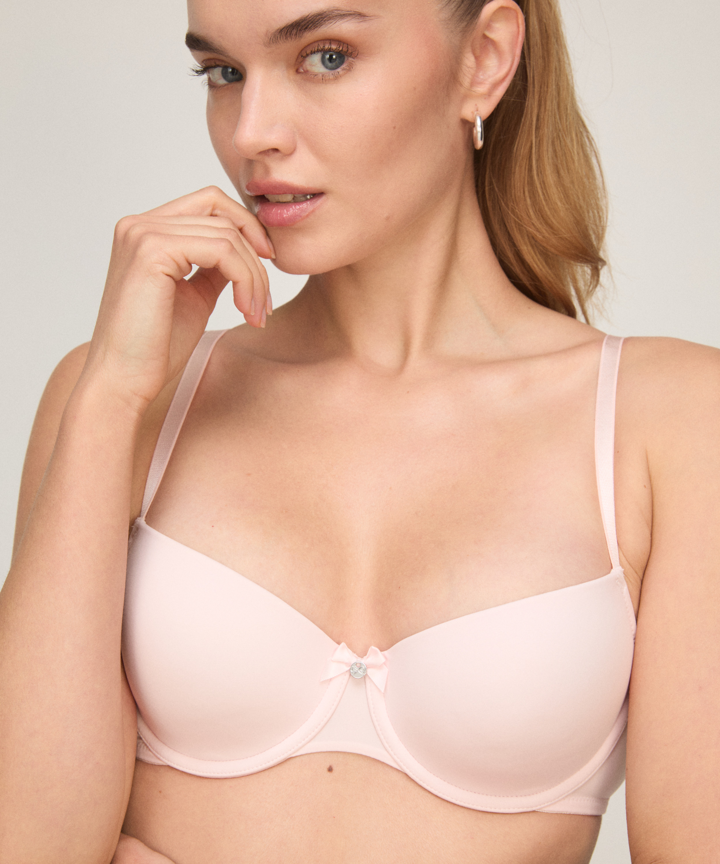 Demi Padded Underwired Bra, R&oacute;żowy, main