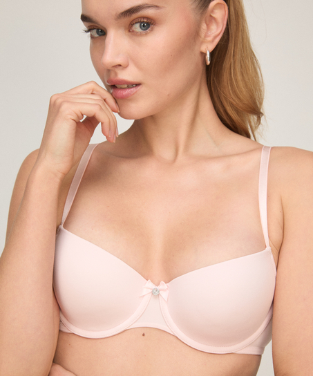 Demi Padded Underwired Bra, R&oacute;żowy