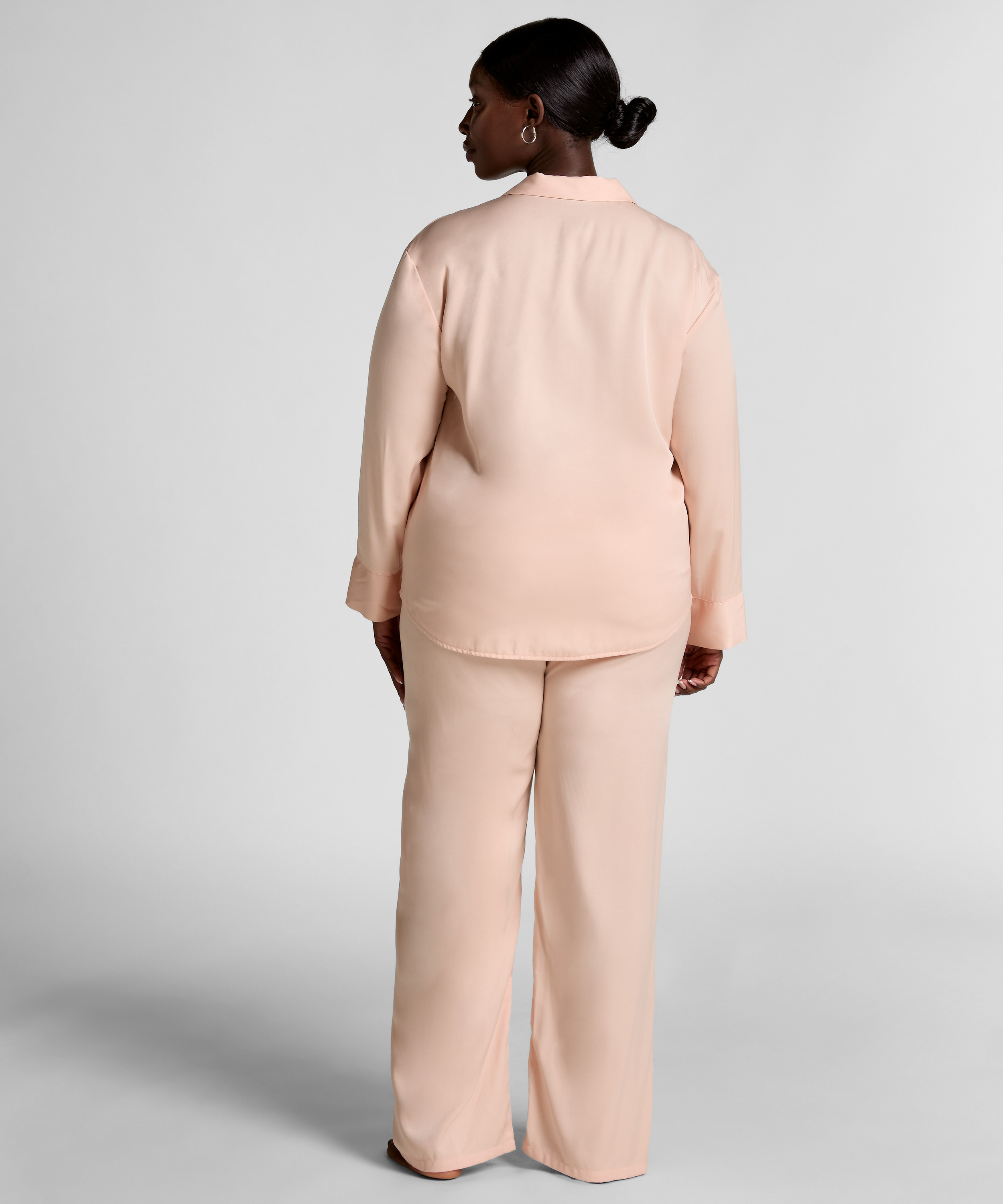 Kurtka z satyny z długimi rękawami Ayla, R&oacute;żowy, main