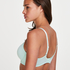 Nieusztywniany biustonosz minimizer z fiszbinami Nina, Zielony
