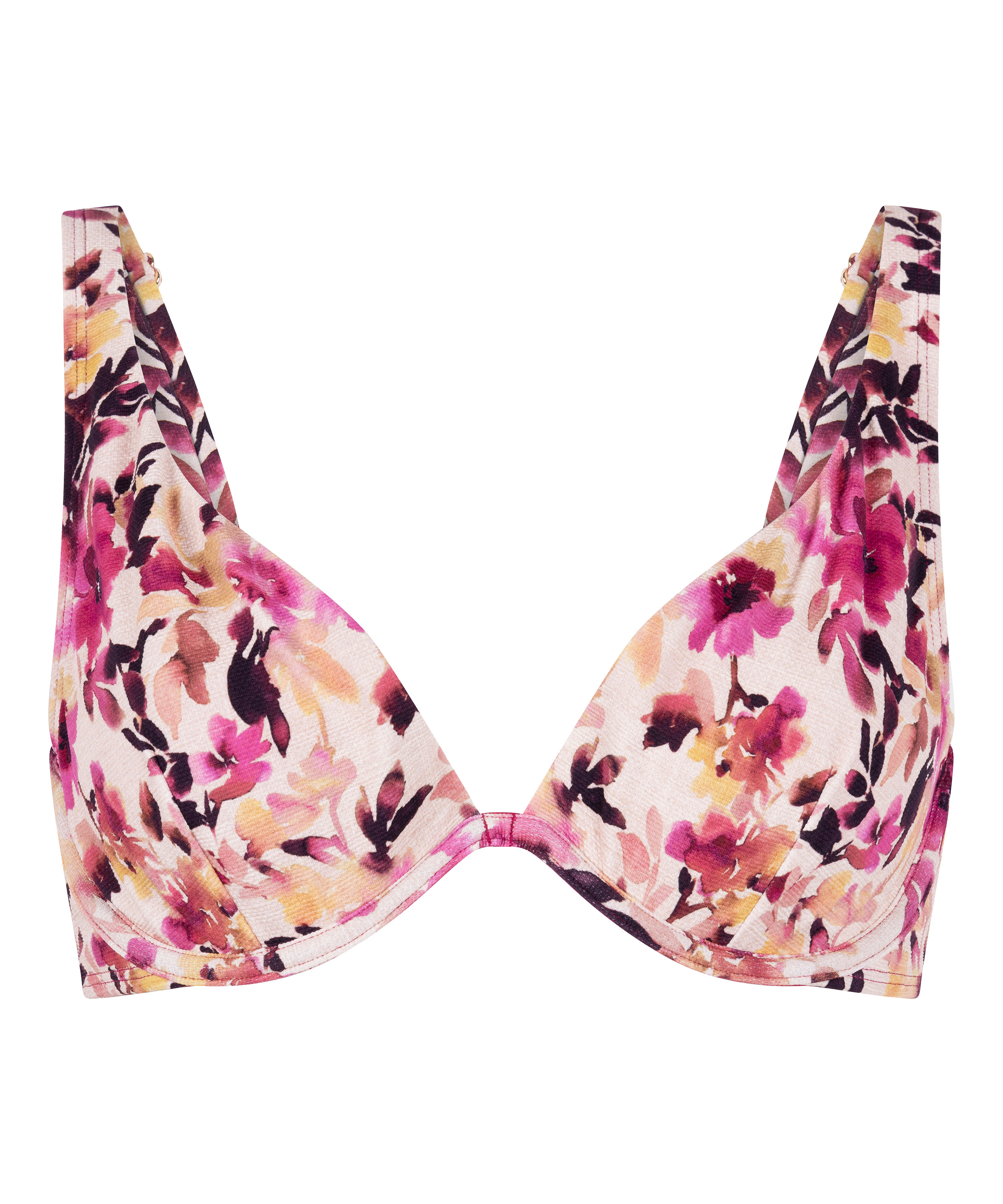 G&oacute;ra Bikini Lagos z Fiszbinami Bez Wkładek, Beżowy, main