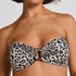 G&oacute;ra od Bikini Bandeau Leopard, Czarny