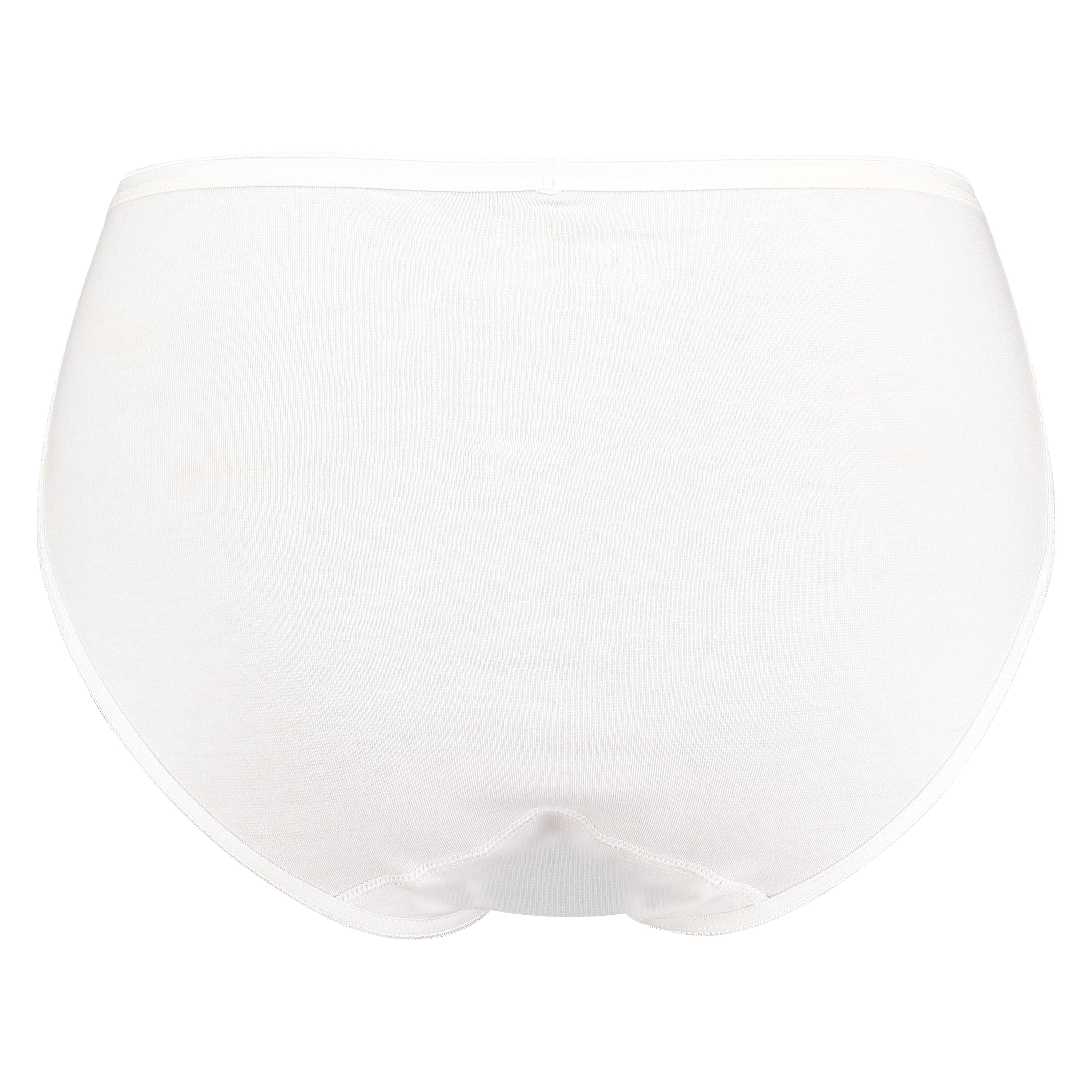 Koronkowe majtki midi Superslip, Biały, main