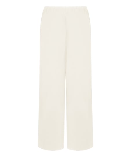 Spodnie Piżamowe Loose, Biały