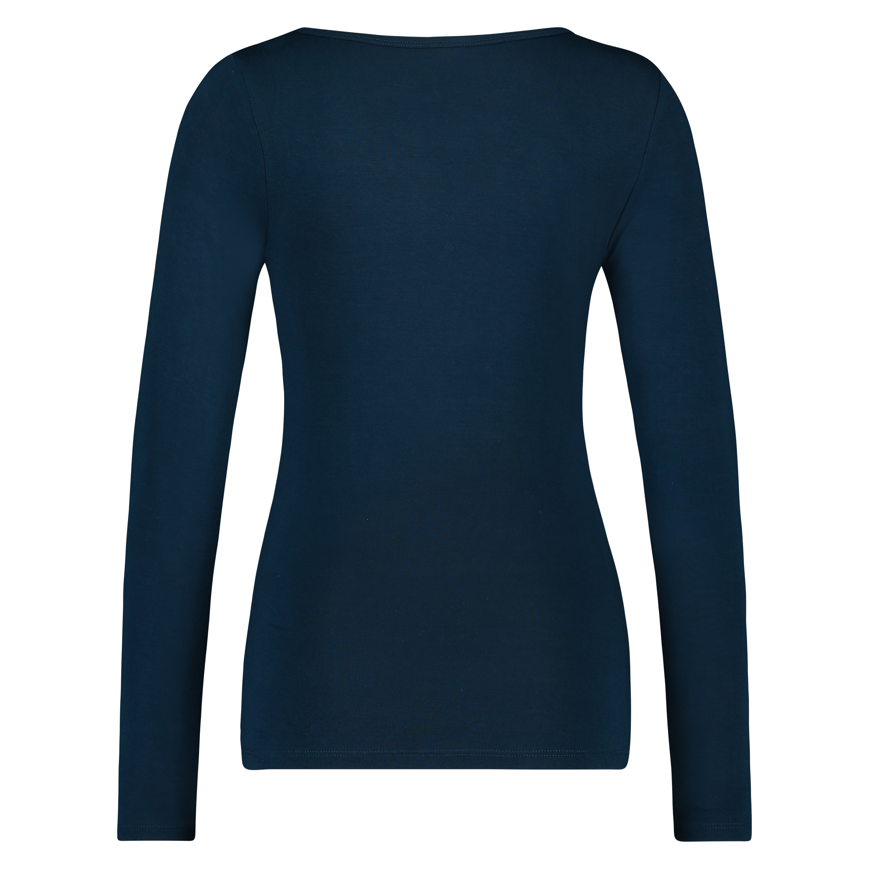 Top V-neck long sleeves, Niebieski, main