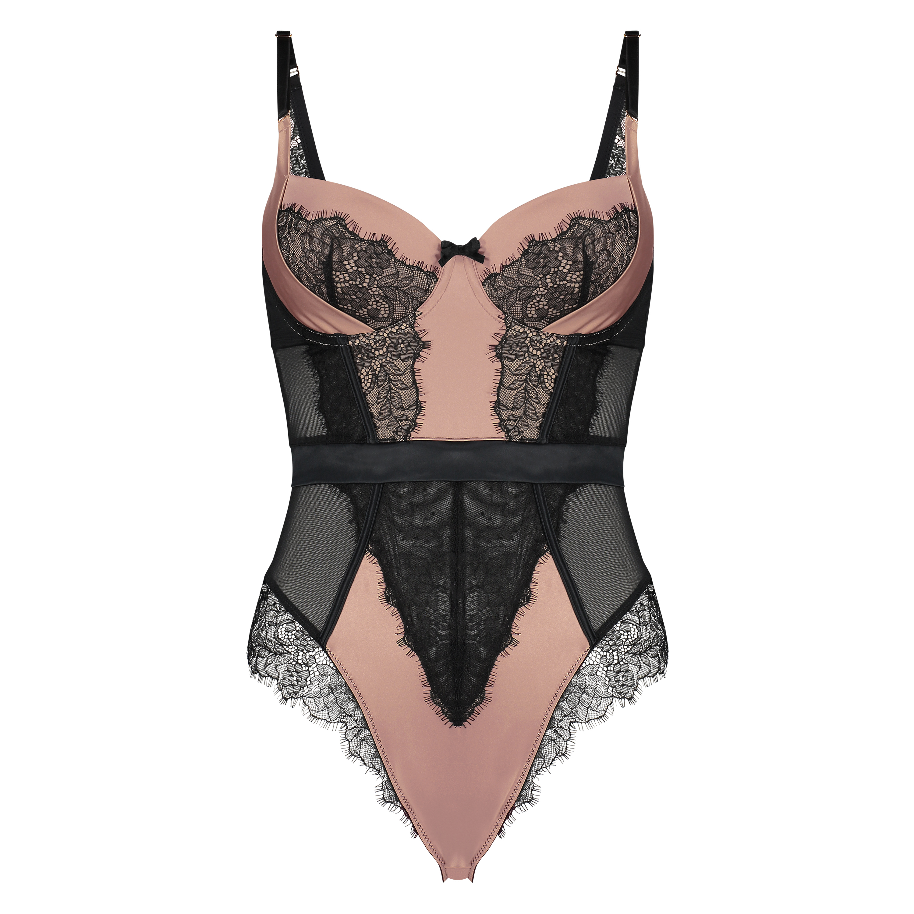 Arianne padded underwired body, Czarny, main