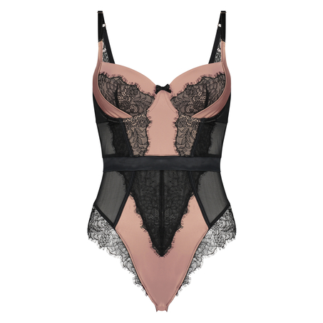 Arianne padded underwired body, Czarny