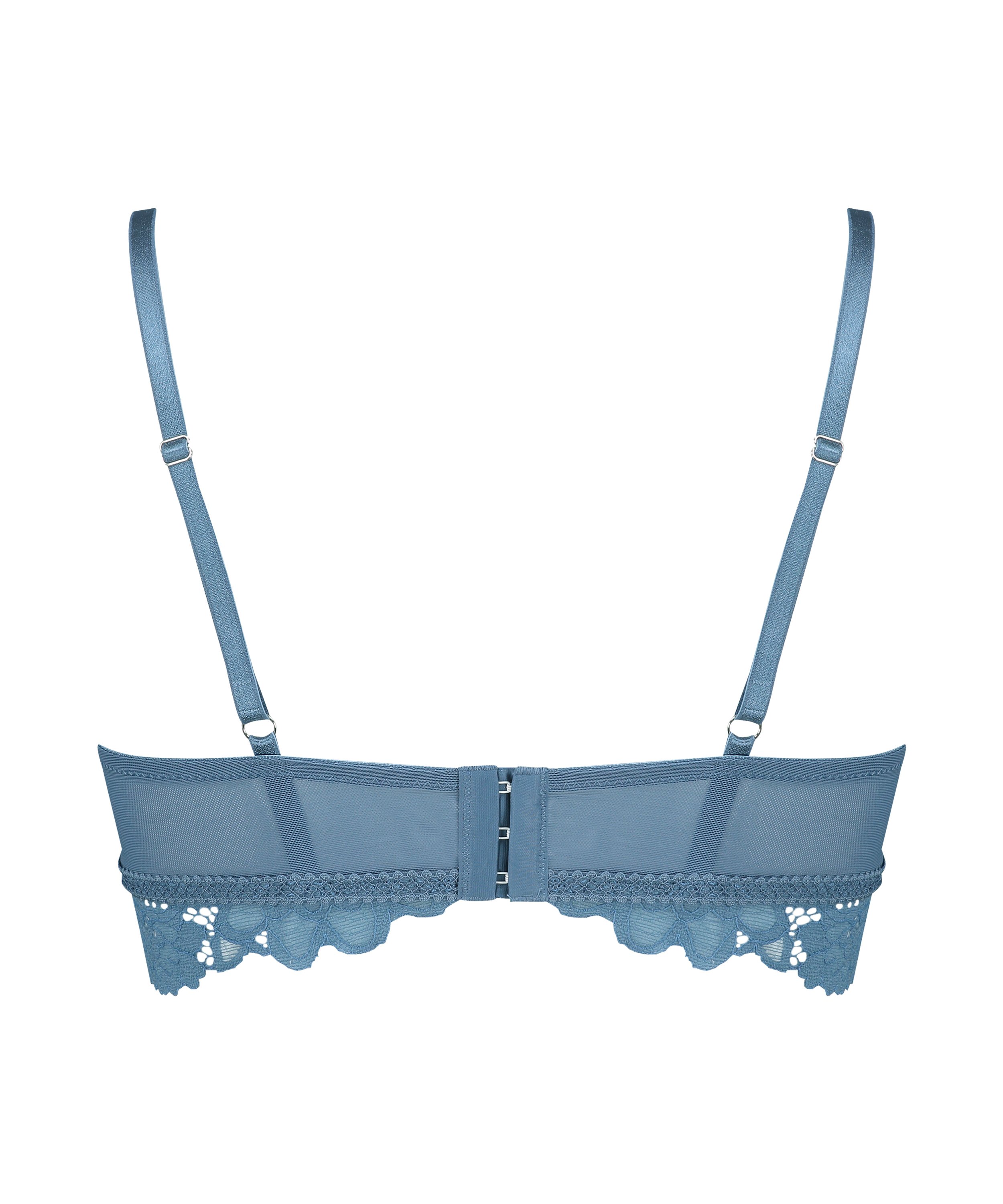 Usztywniany biustonosz bez fiszbin Longline Shiloh, Niebieski, main