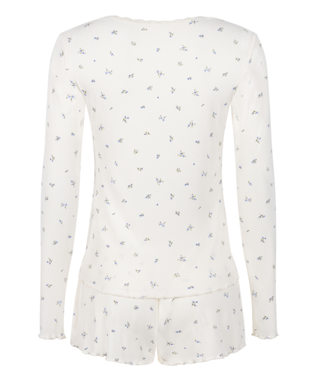 Komplet Piżamy Daisy, Biały