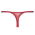 Thong Embroidered, Czerwony
