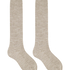 1 para skarpetki z dzianiny, Beżowy