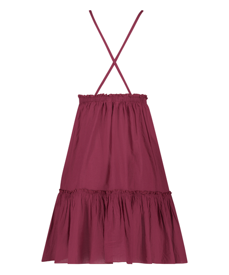 Warstwowa sukienka plażowa, Czerwony