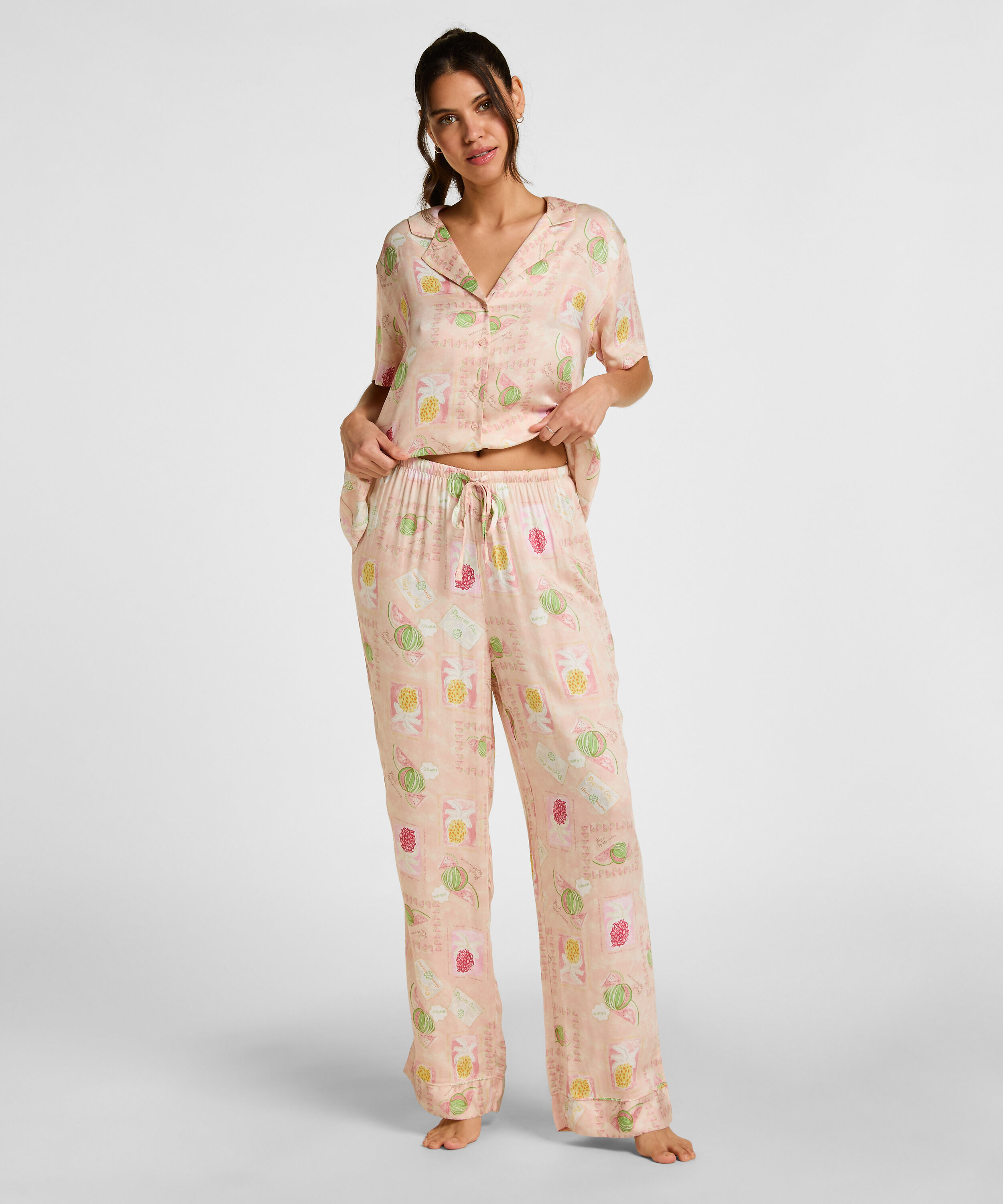 Spodnie z satyny, Pomarańczowy