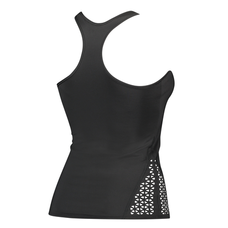 HKMX Lasercut Tank Top, Czarny