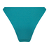 Majtki Bikini Wysoko Krojona Relief, Zielony