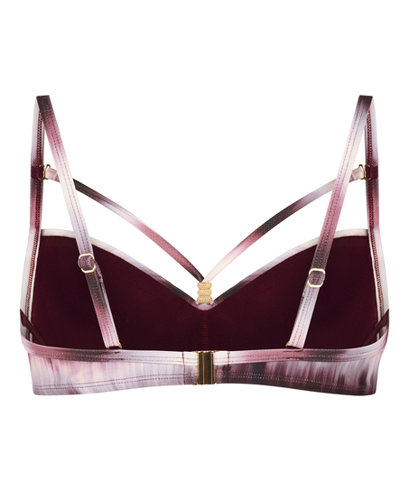 Biustonosz Bikini z Fiszbinami i Wkładkami Mauritius, Fioletowy