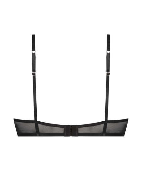 Biustonosz nieusztywniany z fiszbinami Pippa, Czarny