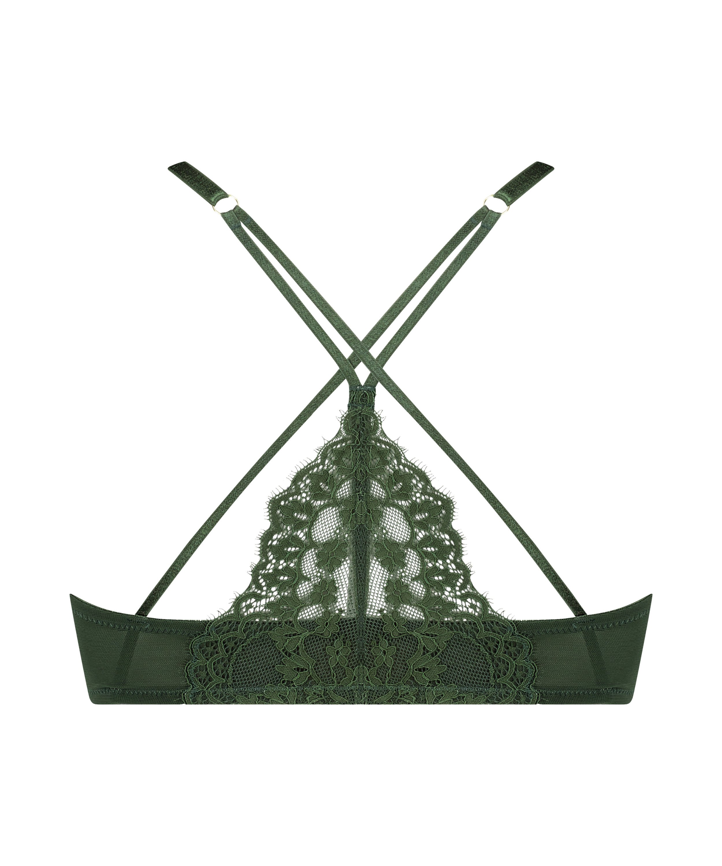 Usztywniony biustonosz push-up z fiszbinami Miley, Zielony, main