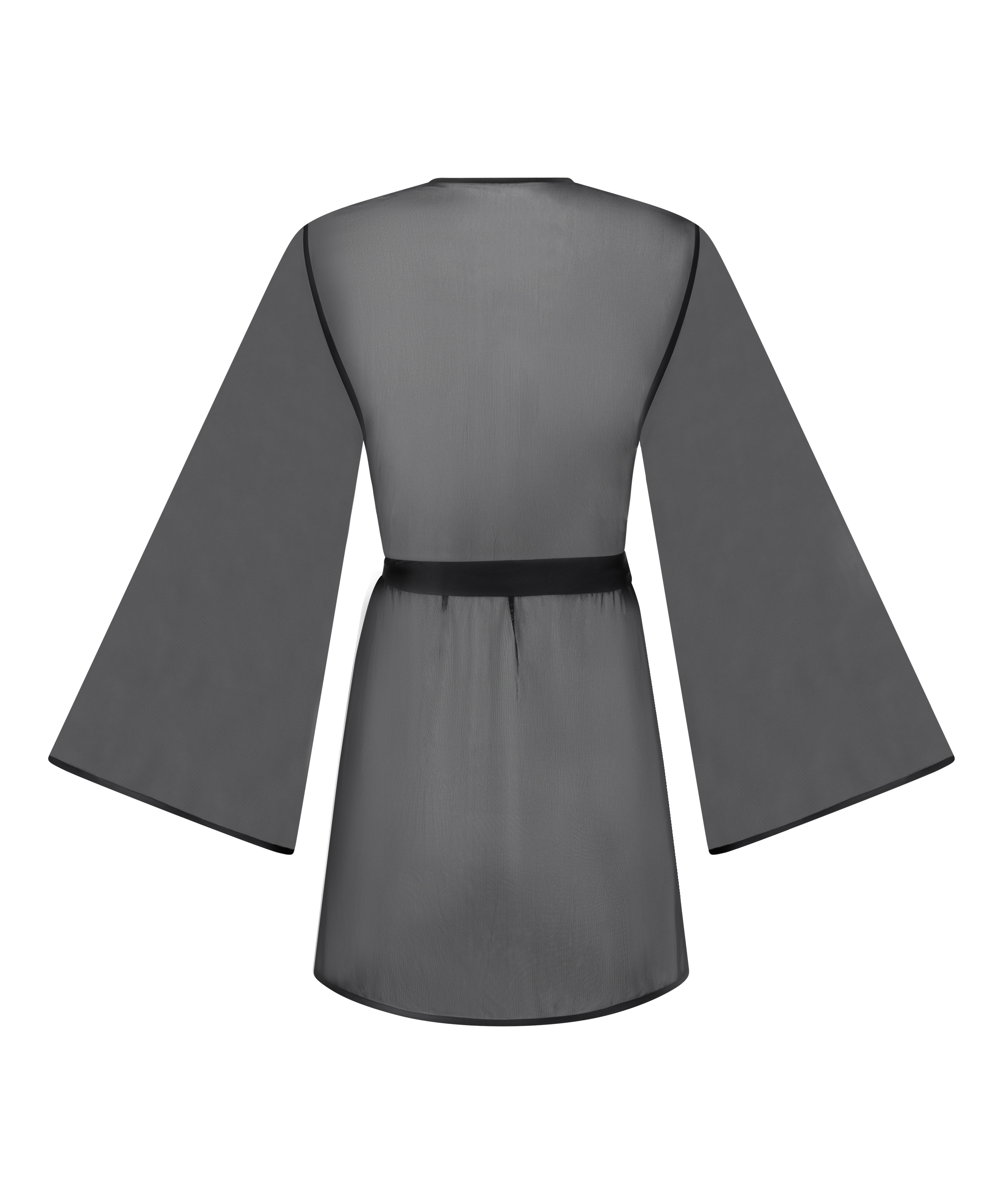 Kimono z siateczki Imani, Czarny, main