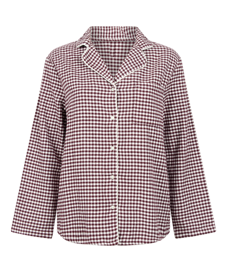 Top piżamowy Flanel Essentials, Fioletowy
