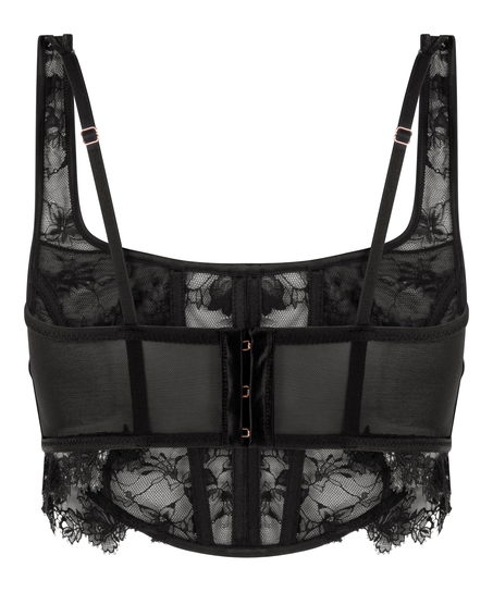 Biustonosz bralette Julia, Czarny