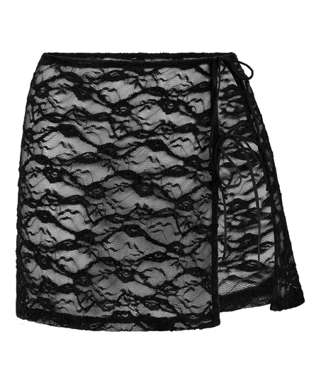 Beach Skirt Sunset Lace, Czarny