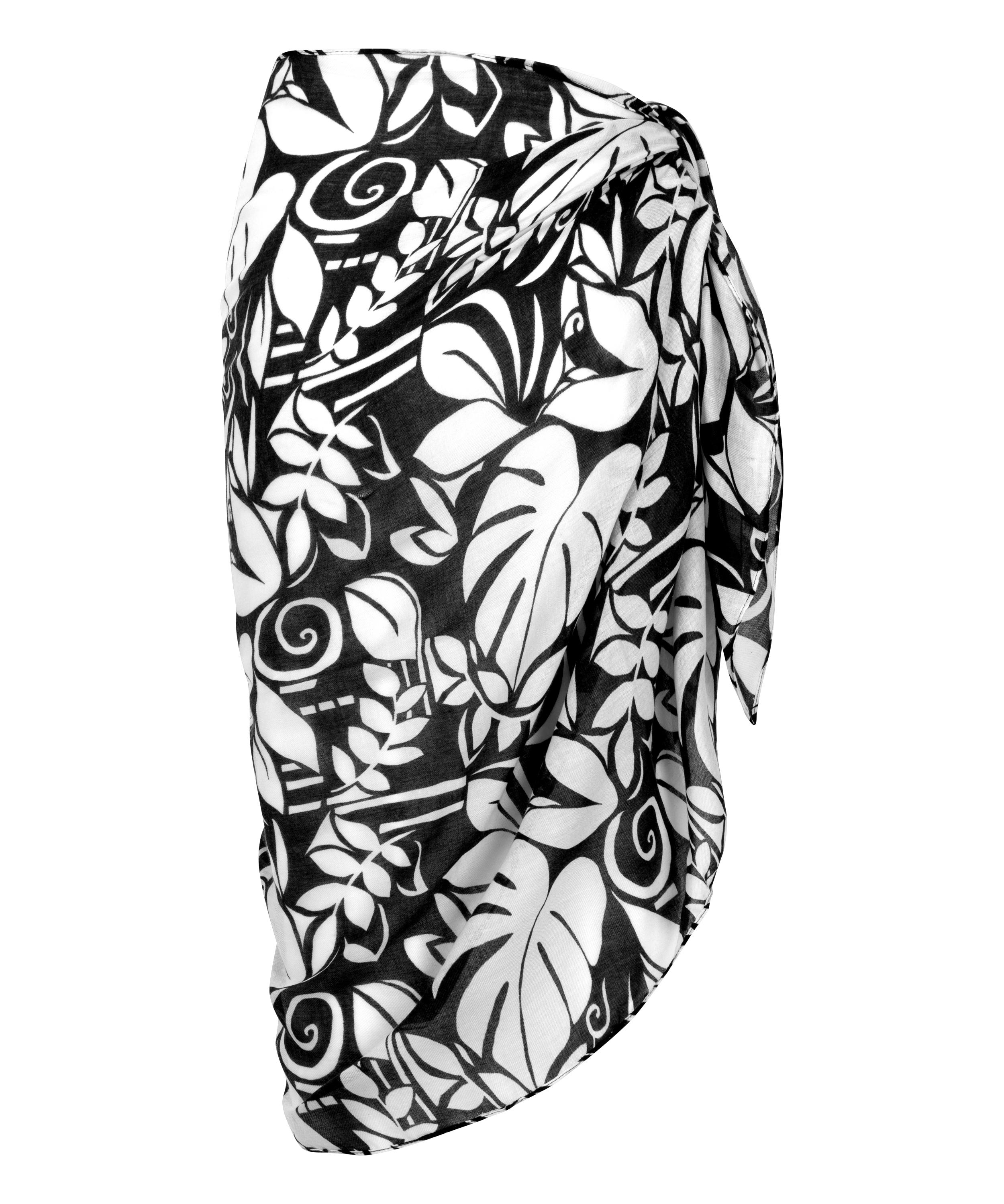 Pareo Mauritius Midi, Czarny, main