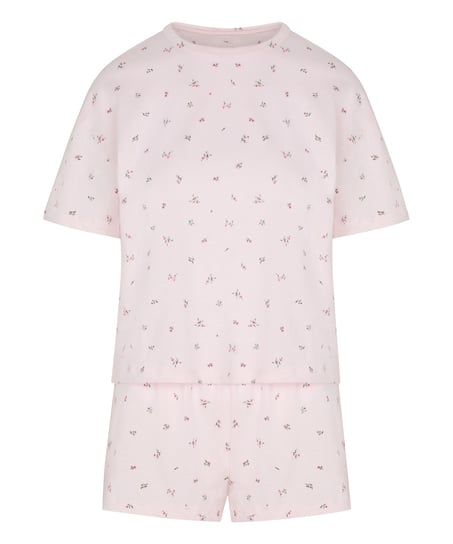 Zestaw piżamowy z bawełny, R&oacute;żowy