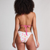 Majtki Bikini Wysoko Krojona Madeira, R&oacute;żowy