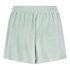 Szorty z materiału frotte, Zielony