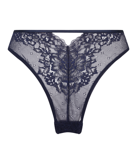 Wysoko wycięte brazyliany Clara, Niebieski