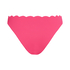 Majtki Bikini Wysoko Krojona Scallop, R&oacute;żowy