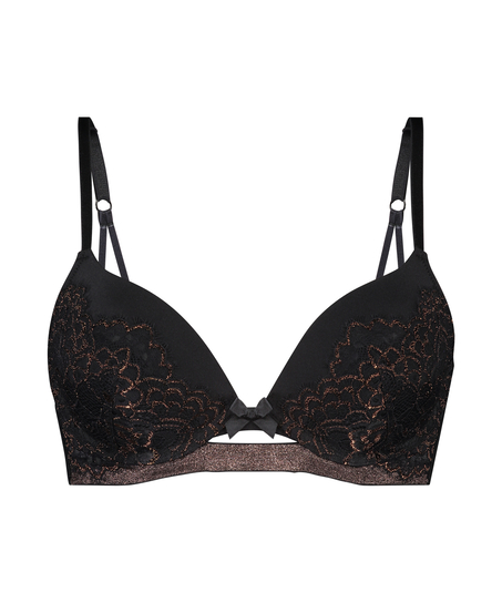 Padded push-up bra Bianca, Czarny