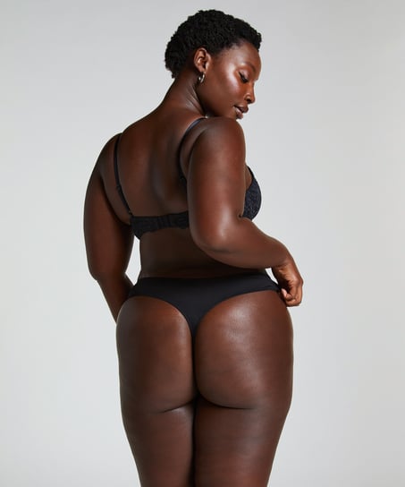 ﻿Biustonosz usztywniany z fiszbinami Marine, Czarny