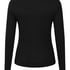Bluza piżamowa Henley z długim rękawem, Czarny