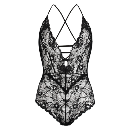 Strappy Back Body, Czarny