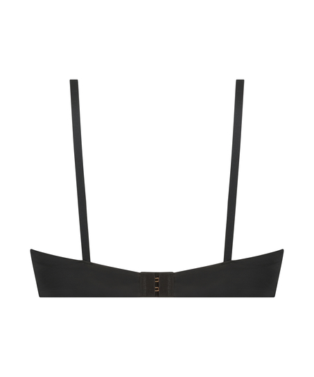 Nieusztywniony biustonosz z fiszbinami Steph, Czarny