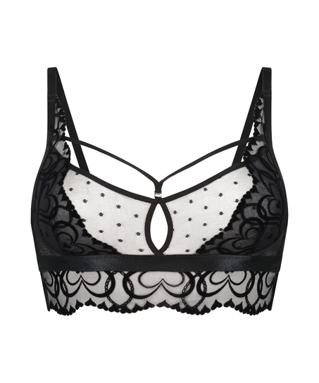 Biustonosz bralette Pippa, Czarny