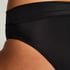 Figi bikini z wywijanym pasem Luxe, Czarny